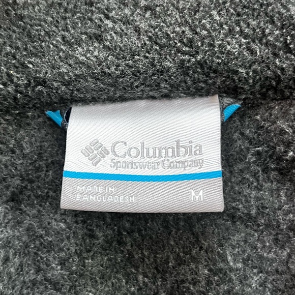 Columbia Full Zip Fleece Grey MENS Jacket Sz Medium Great preowned condition - Picture 3 of 7